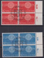 W11) Europa 4.Block 373-374, ET Vollstempel