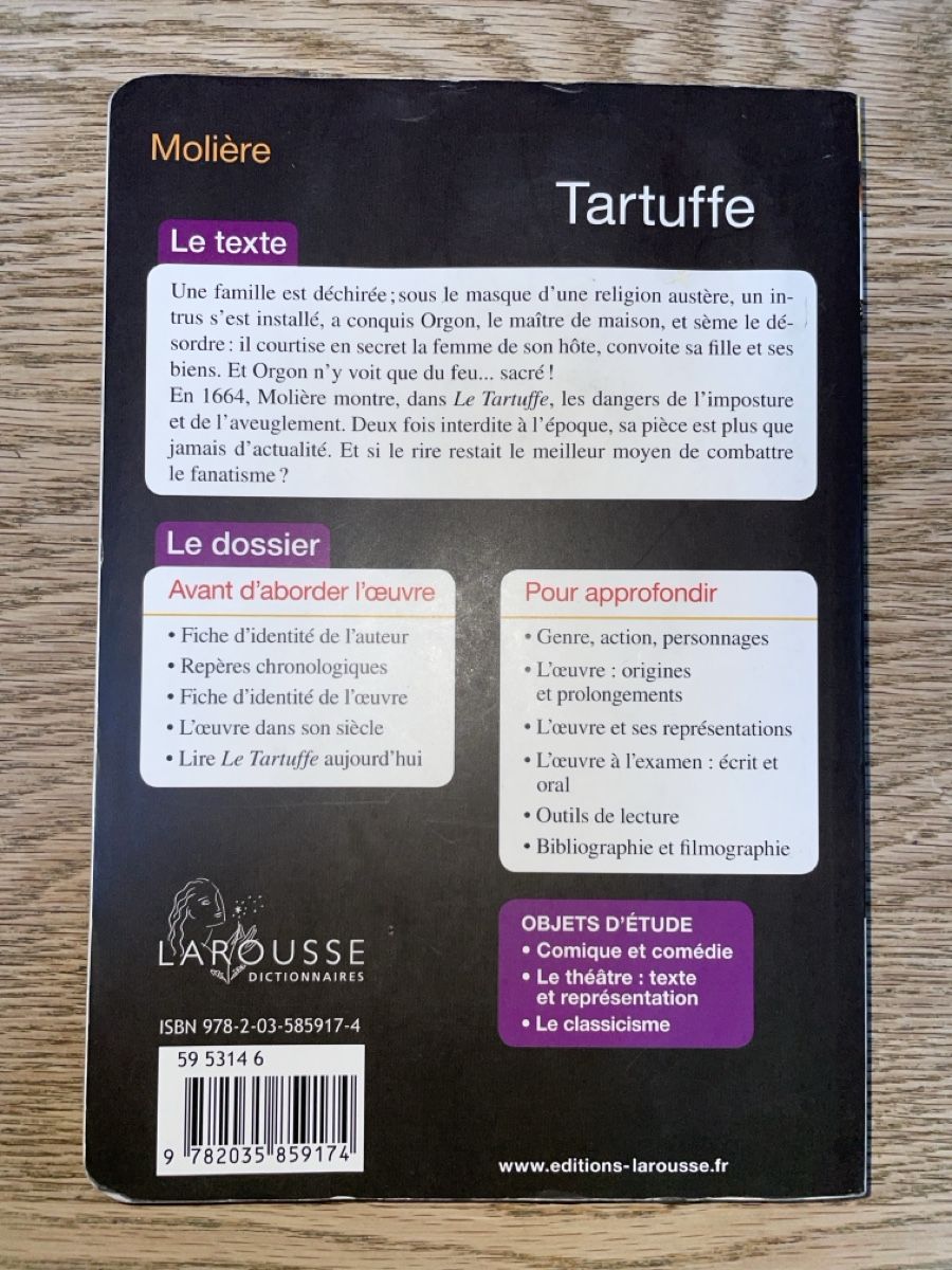 Libri: Le Tartuffe – Usato da Martigny-Croix venduto da lem7 1