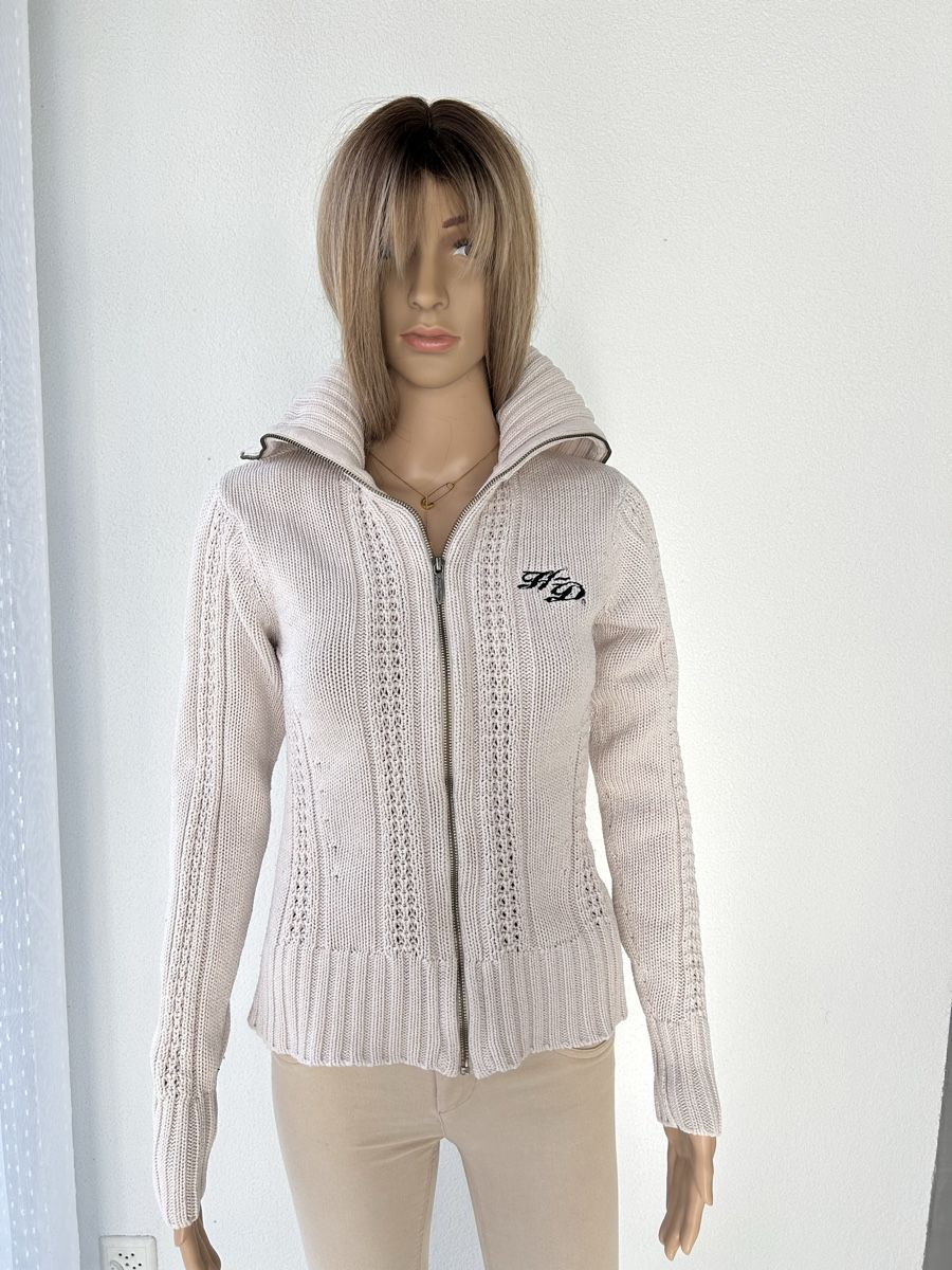 Pullover & Sweatshirts: Harley-Davidson Full Zip Cream Knit Sweater, Size Small – Neu (gemäss Beschreibung) aus Saland von ele_vc96 2