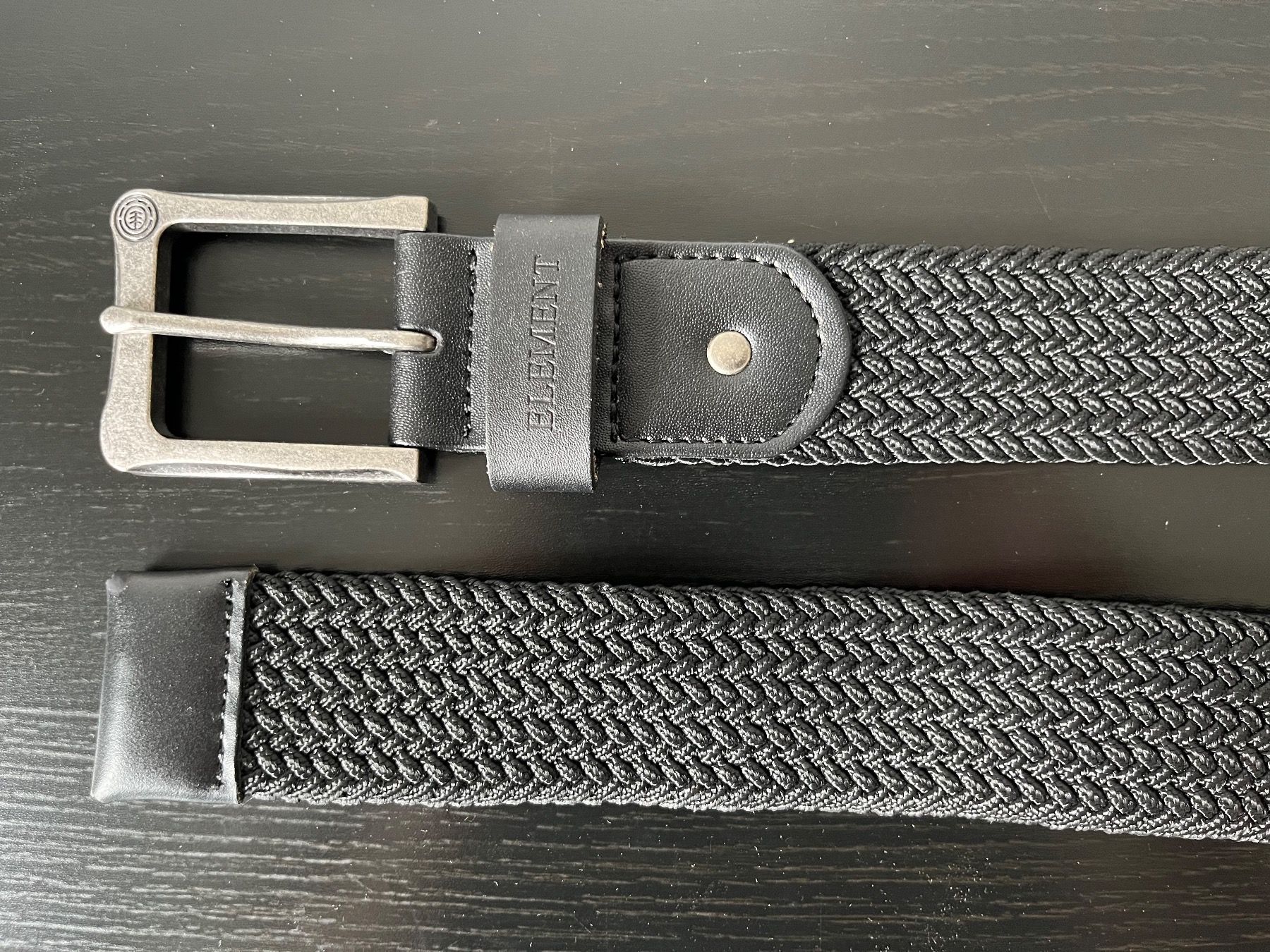 Gürtel: Gurt Element schwarz geflochten, 112 cm – Neu (gemäss Beschreibung) aus Kerns von Herr_Sizzla