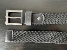 Gurt Element schwarz geflochten, 112 cm