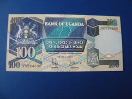 Uganda 100 Schilling Banknote von 1994 - Top Zustand!