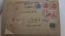 1920 Einschreiben Brief Deutsches Reich