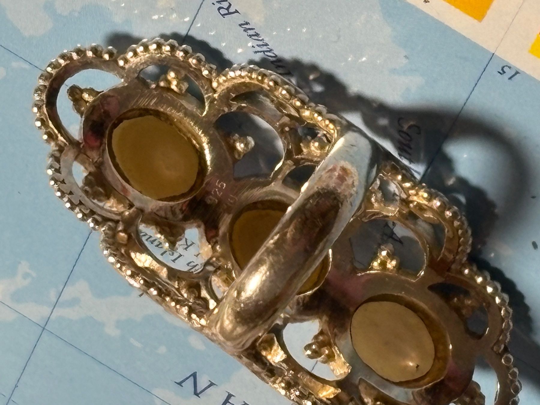 Ringe: Wunderschöner Silberling 925, mit drei echten perlen, GR 13 – Gebraucht aus St. Peterzell von verena40 1