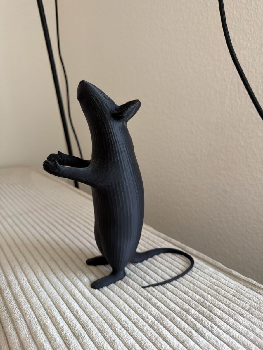 Lampes: 3D printed Black Mouse Lamp with Bulb – D'occasion à Regensdorf par __Claudia_ 3