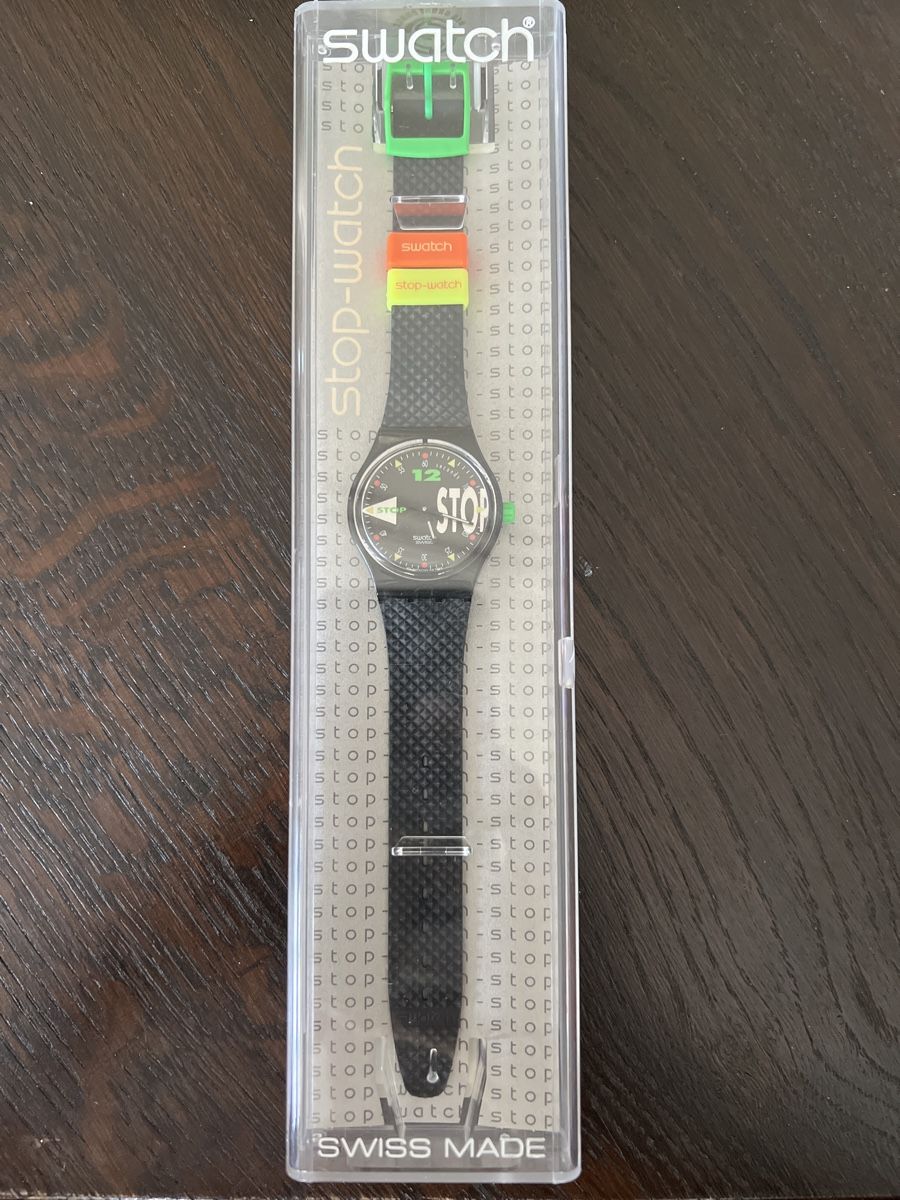 Swatch Uhren: Stop Swatch (SSB101) Nightshift – Neu und originalverpackt aus Künten von Spike17