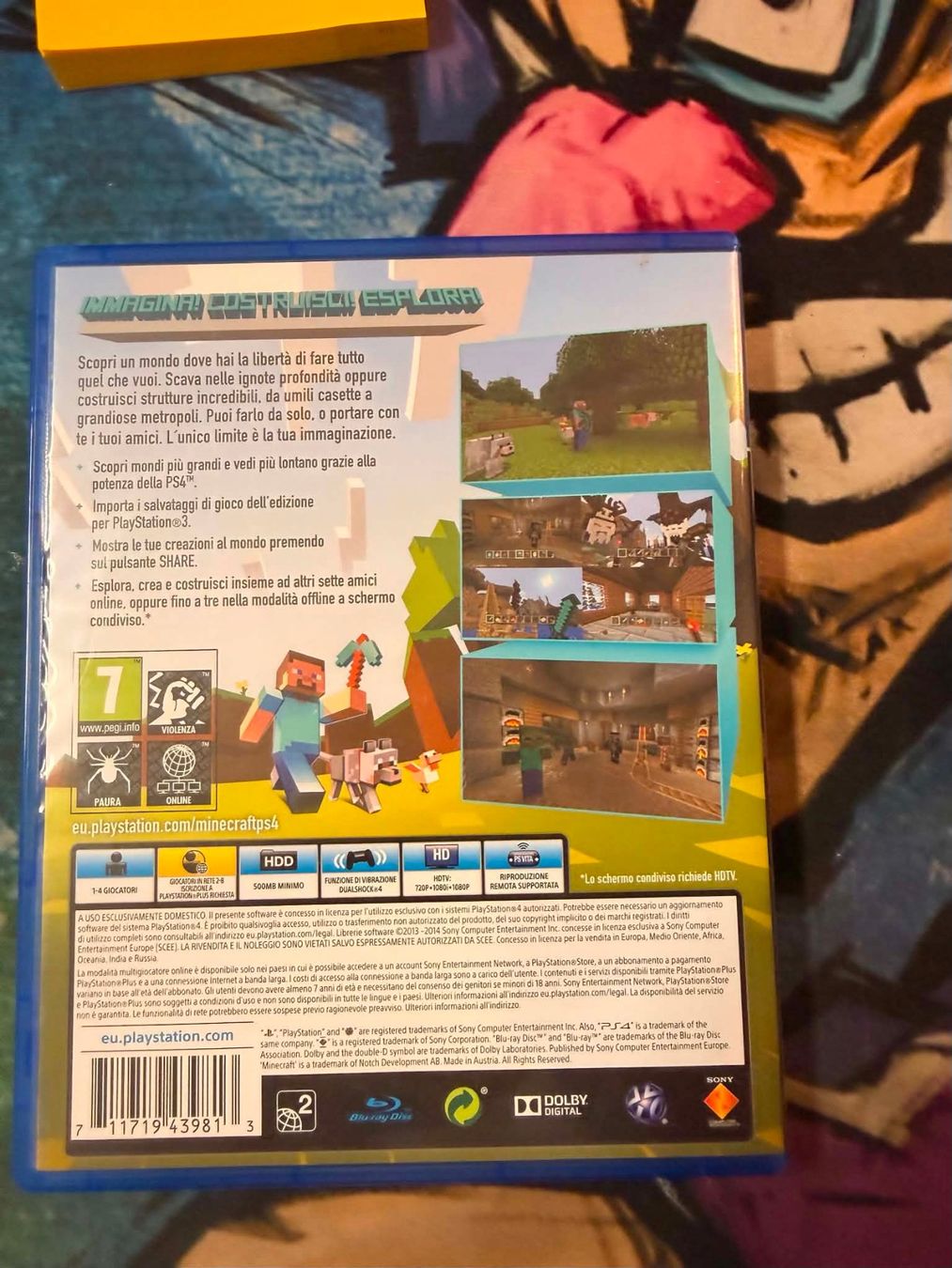 Sony Giochi: Minecraft Playstation 4 Edition – Usato da Giubiasco venduto da Ticinerd 1