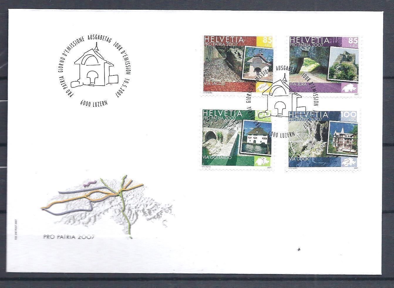 Tutti i francobolli: FP2007 - FDC Pro Patria 2007 – Usato da Trélex venduto da Phil_Albert