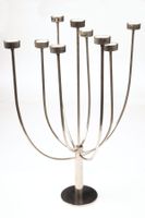 Kerzenständer Chrom, 9-flammig, neuwertig, 62cm