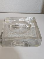 Massiver Vintage Eisglas Aschenbecher – 2,6 kg