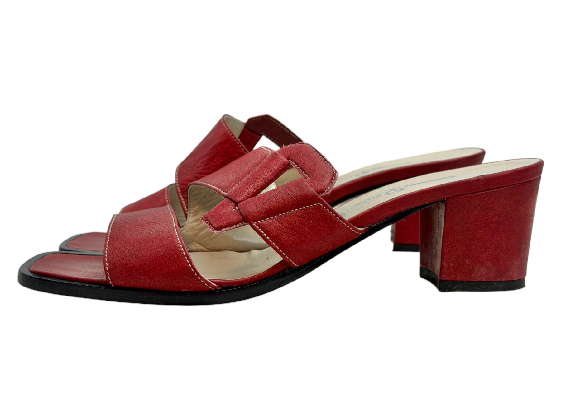 Scarpe da donna: Mules Concetta Pane cuir rouge. Pointure 40 – Usato da Cossonay-Ville venduto da PatineDuTemps 6