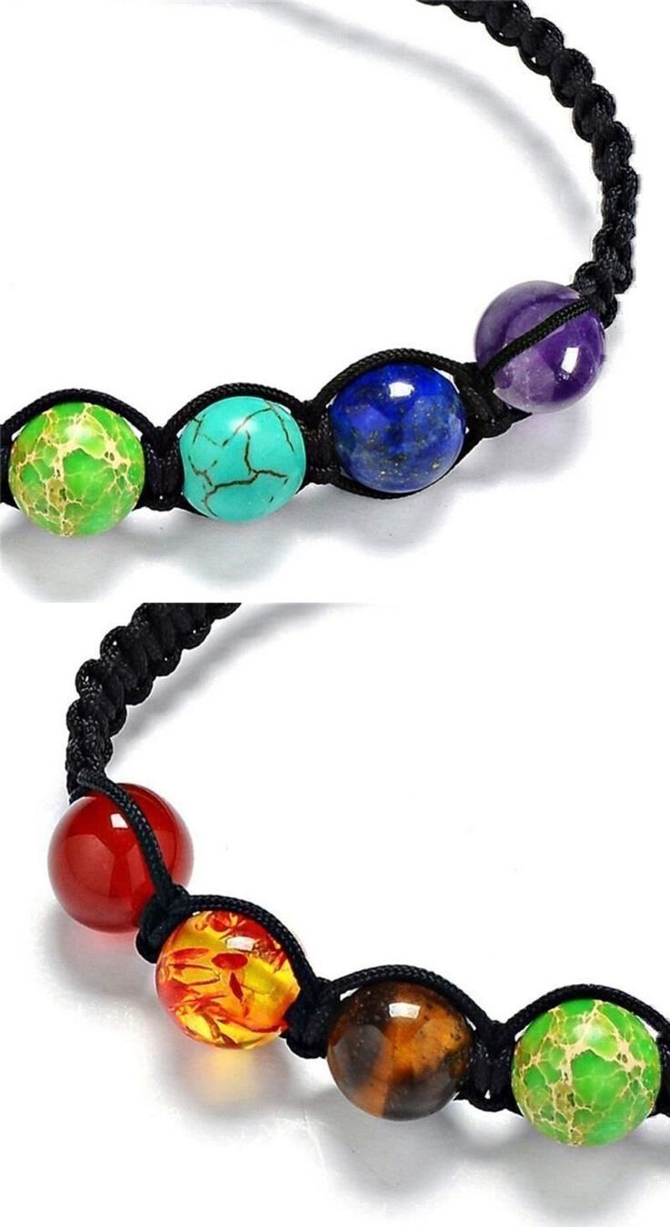 Bracciali & Braccialetti: Bracelet 7 Chakra - pierre naturel – Nuovo e nell'imballaggio originale da Gurmels venduto da Swisspod 1
