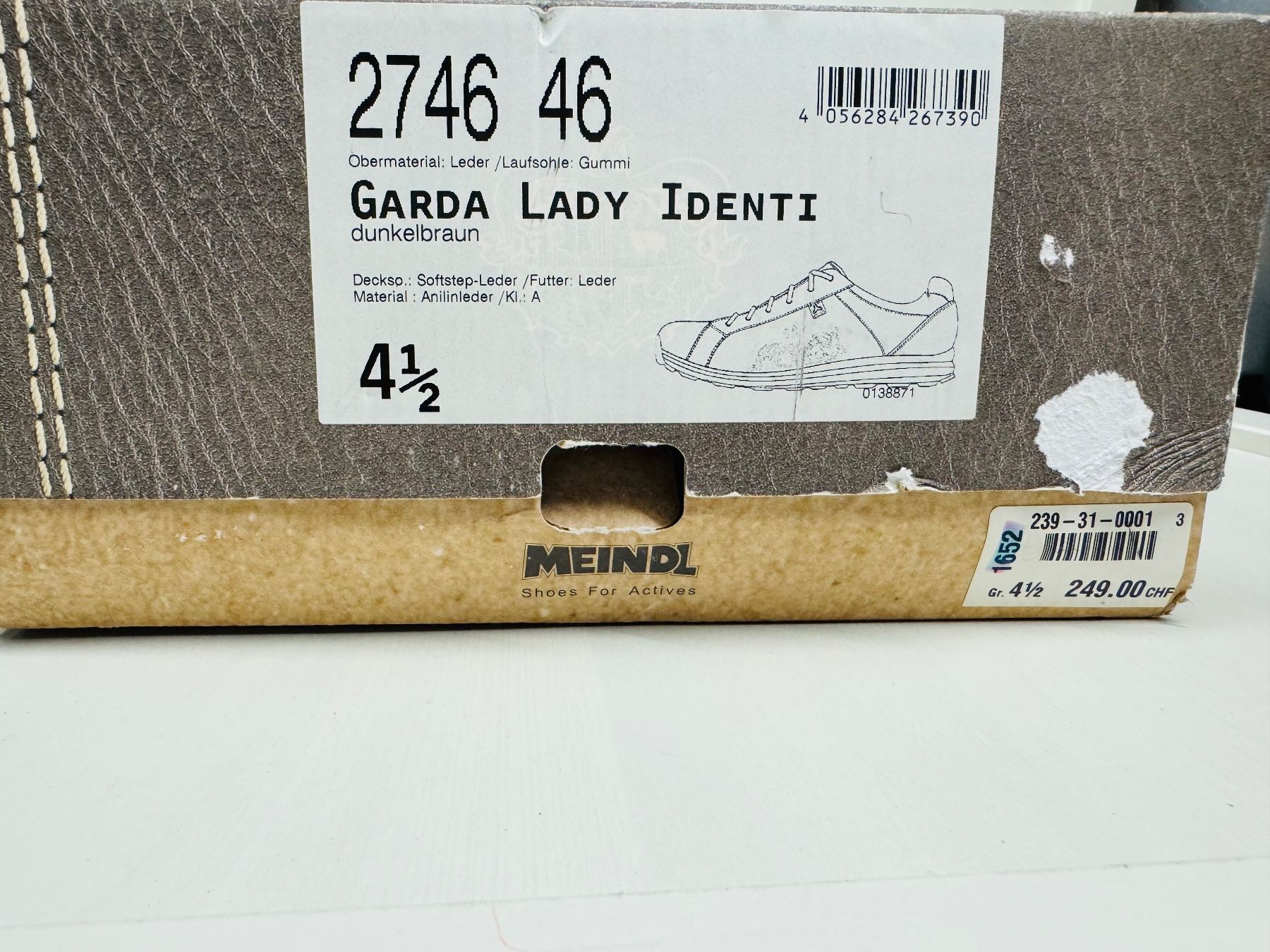 Meindl Scarpe da donna: Meindl Chaussures Cuir Marron, Taille 37,5 – Nuovo e nell'imballaggio originale da Brügg BE venduto da Goob 8