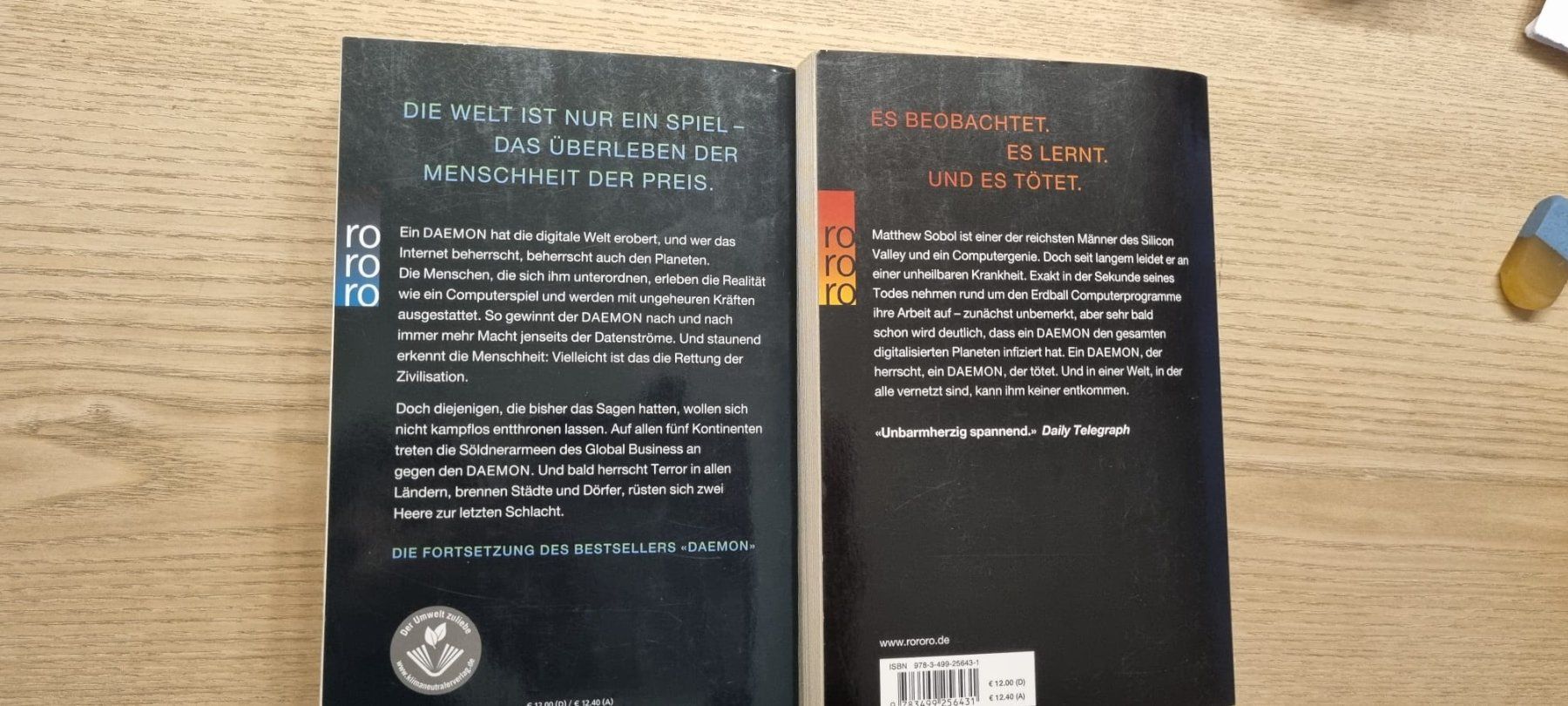 Libri: Daniel Suarez - Dark Net - Daemon - Thriller – Usato da Spiegel b. Bern venduto da sus_xj97 1