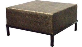 Hocker XL Krokodil Optik_in Gold oder Silber