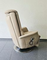 Massagestuhl Leder beige gebraucht mit Fusshocker