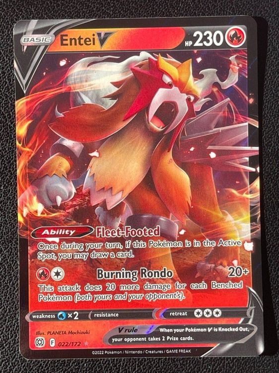 Entei V 022/172 Brilliant Stars Ultra Rare ab 1 (Neu (gemäss ...