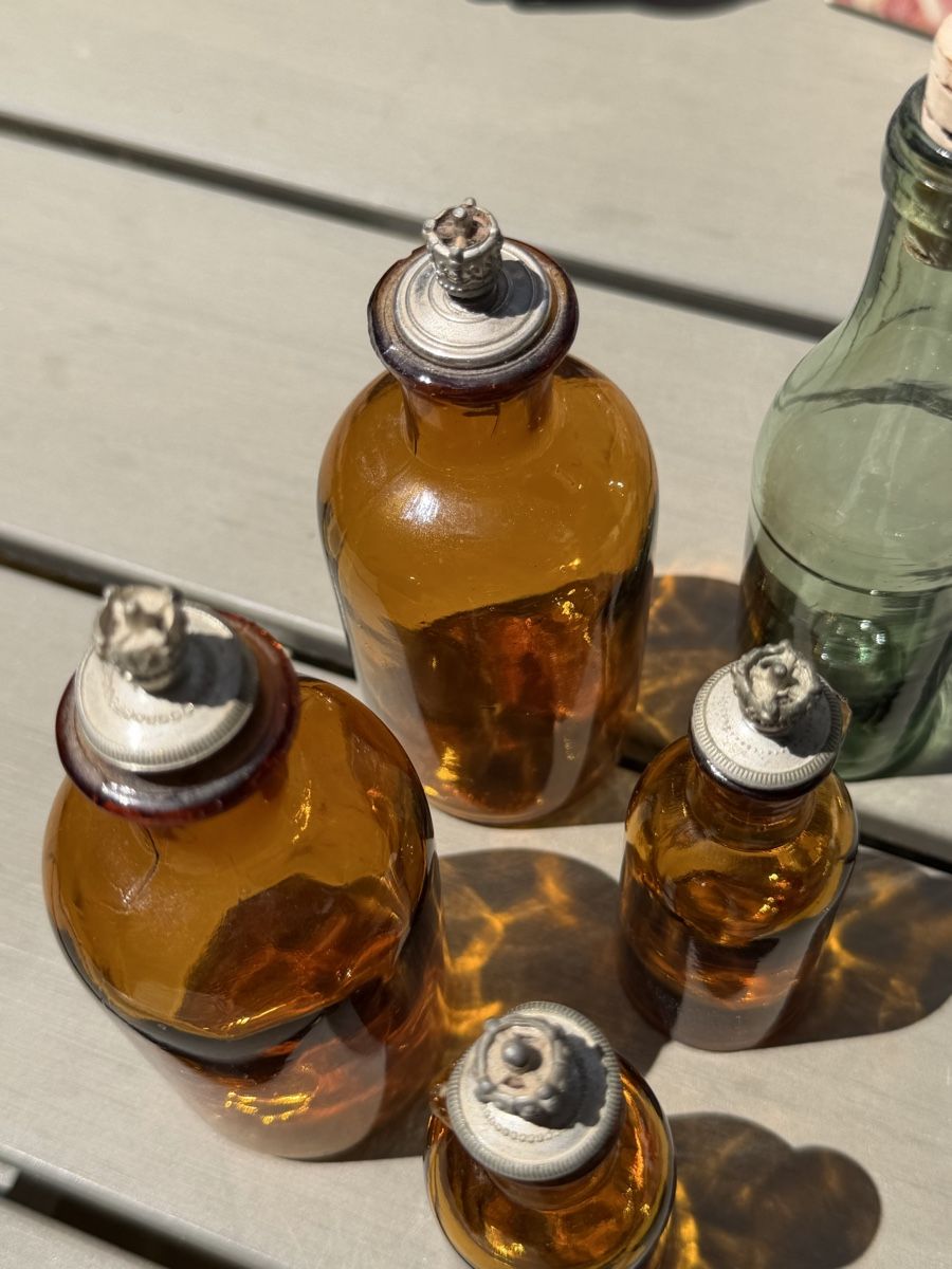 Bottiglie: 5 antike Apothekerfläschchen  – Usato da Pfäffikon ZH venduto da lenaviktoria 2