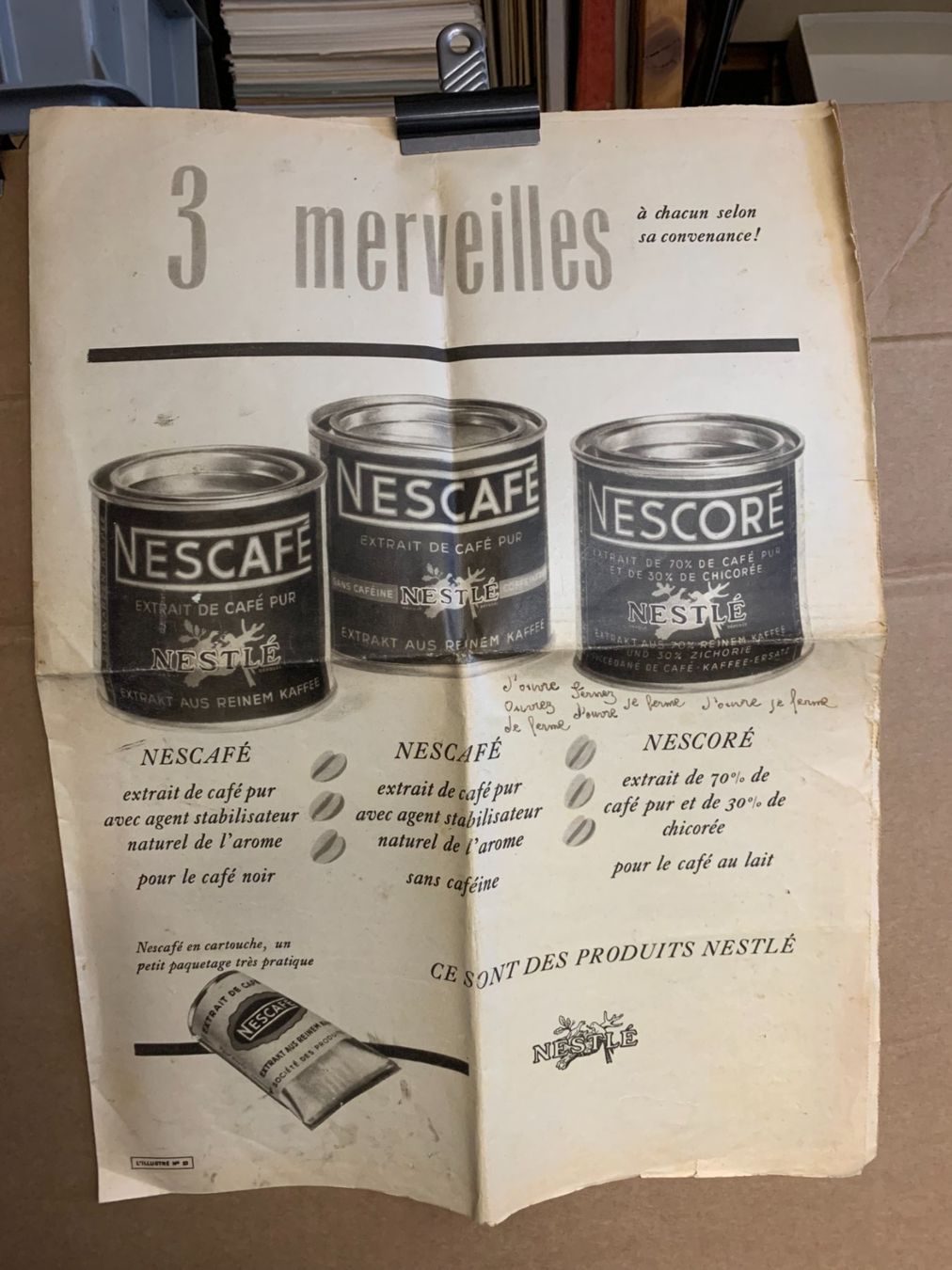 Dokumente: Oberland Bernois - Nestlé – Gebraucht aus Sorengo von 74in 1