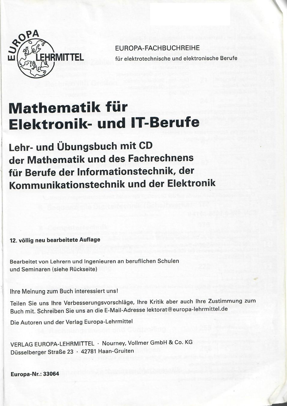 Libri: Mathematik für Elektronik- und IT-Berufe – Usato da Kehrsatz venduto da Heikas 2