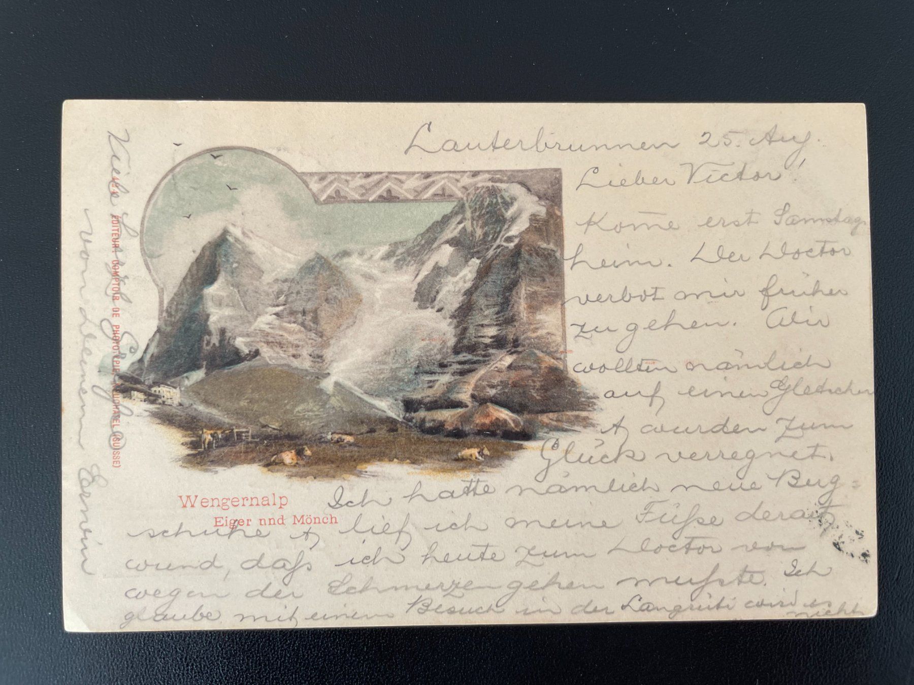 Cartoline postali: AK BE Wengeralp, Eiger und Mönch – Usato da Thal venduto da Danny82