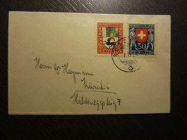 1925 Pro Juventute Klein-Brief, Fr. 5.-- / SBK Fr. 45.--