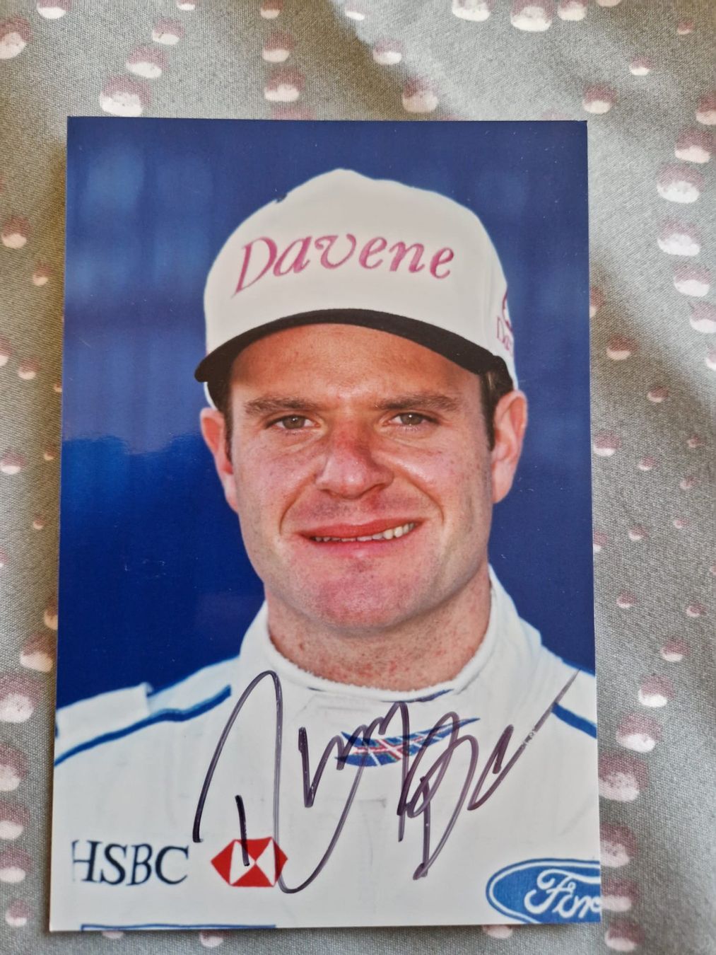 Autografi: Autographe de RUBENS BARICHELLO F1 – Usato da Lutry venduto da SwissBBCards