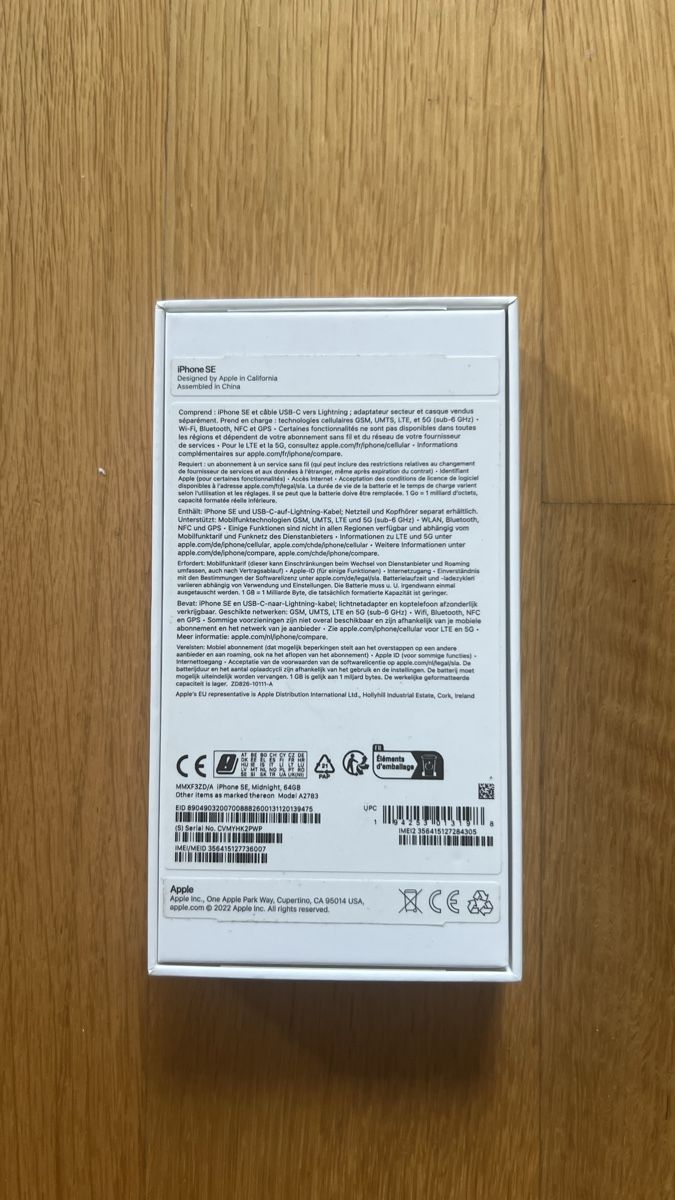 Apple Handys / Smartphones: iPhone SE 3ème génération – Neu (gemäss Beschreibung) aus Cologny von enr_2n8n 1