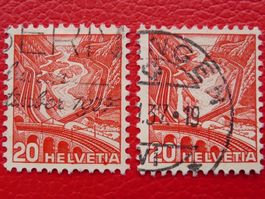 1936: Nr.205Ay mit gut sichtbaren Abarten +Punkt +Strich