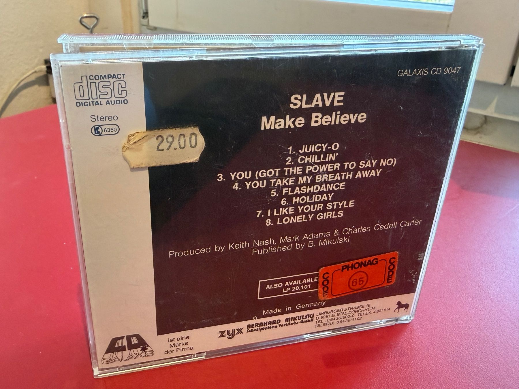 CD: Slave - Make Believe- Rare! - KA02B – Usato da Küsnacht ZH venduto da JazzRecords 1