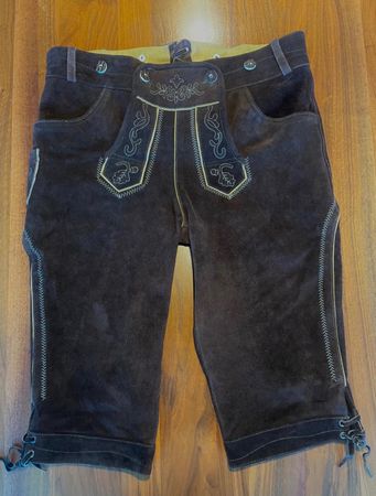Herren-Lederhose „Andrea Bocholt“, Gr. 54, nur 2x getragen,