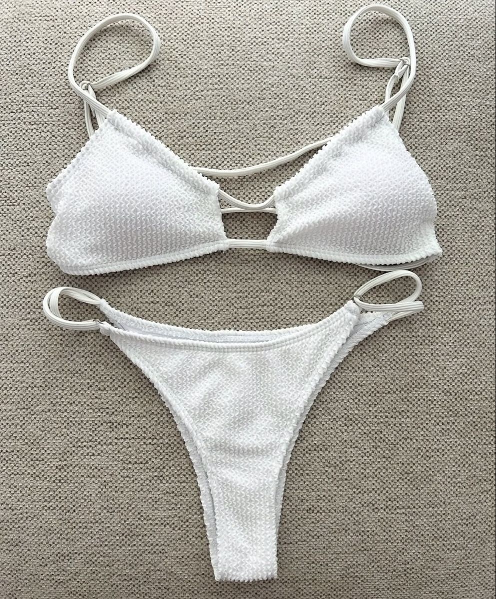 Shein Costumi da bagno & Bikini: Bikini Weiss Grösse S – Nuovo (secondo la descrizione) da Chur venduto da faja7000