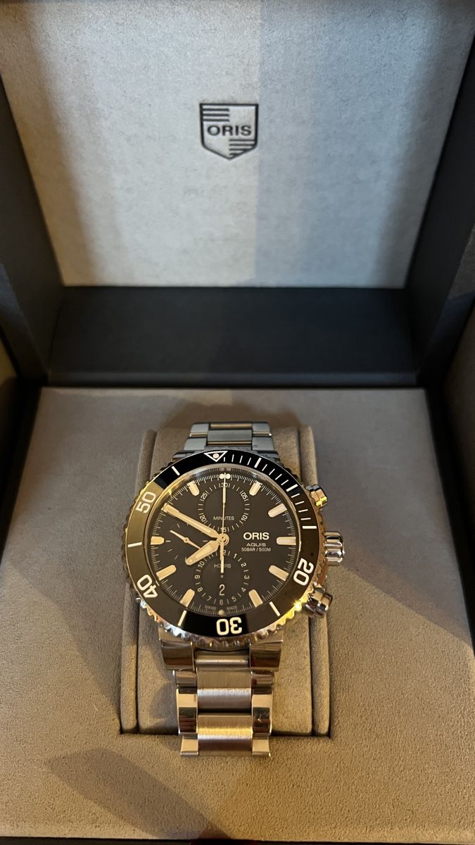Oris Orologi: Oris Aquis Date chronograph – Usato da Ringgenberg BE venduto da robhall2003 1