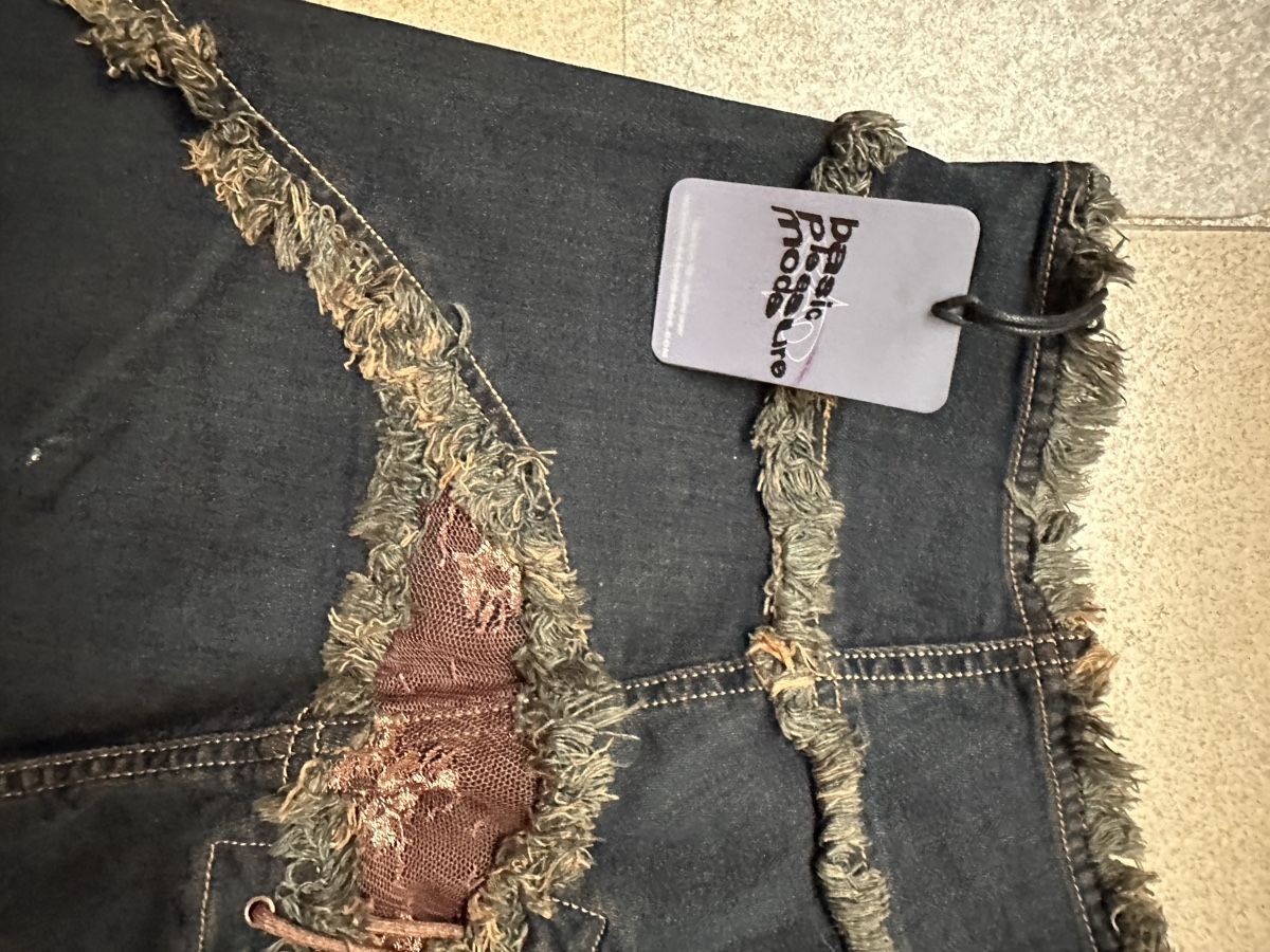 Gonne: Basic Pleasure Mode Jeansrock mit Fransen dunkelblau neu – Nuovo (secondo la descrizione) da Basel venduto da lealein02 1