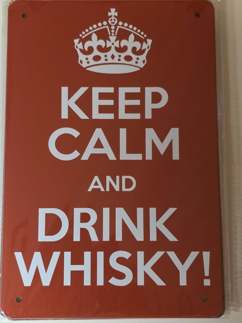 Insegne: Keep Calm and drink Whisky Blechschild – Nuovo e nell'imballaggio originale da Wangen SZ venduto da Charlie_Firpo