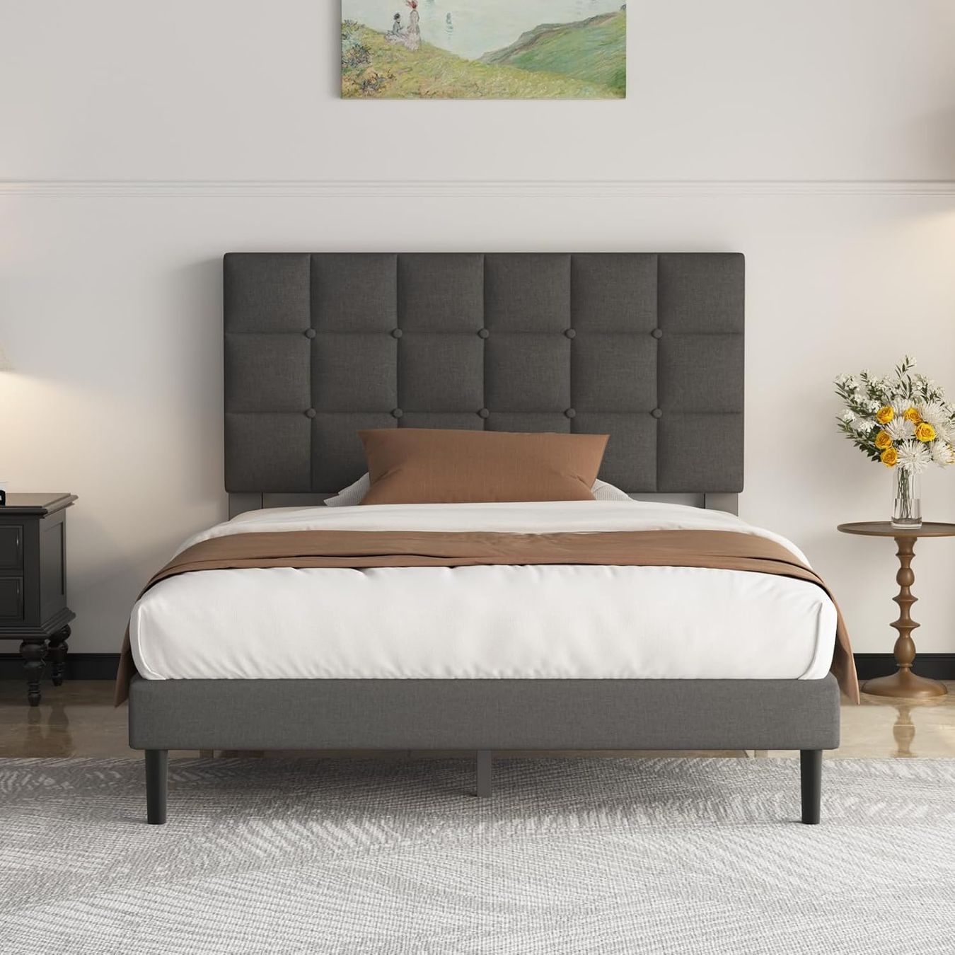 Betten: Polsterbett 90x200 Einzelbett mit Kopfteil Lattenrost – Neu und originalverpackt aus Bremgarten b. Bern von Meeegasales60