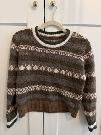 Made in Italy mid season printed sweater