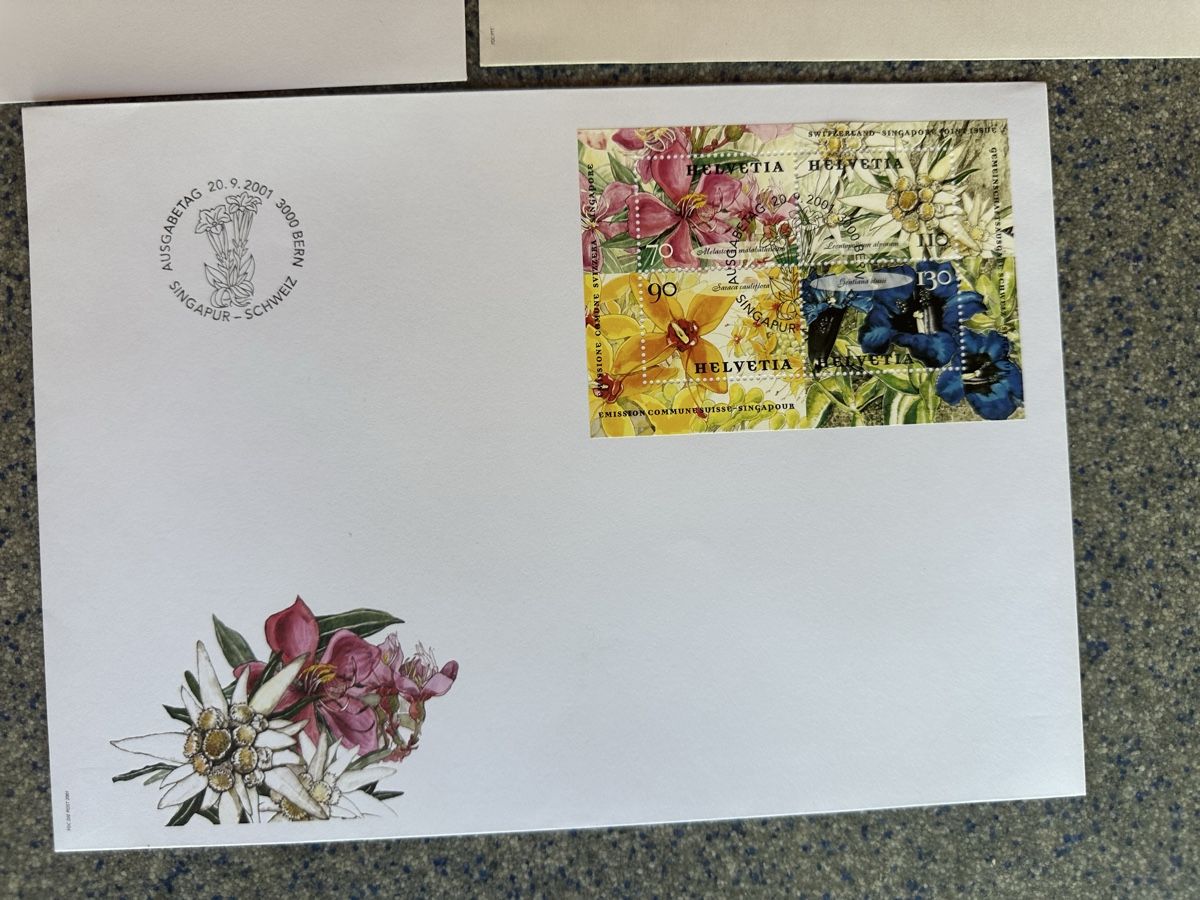 Tutti i francobolli: Schweiz - Block FDC - 9 Stück selten – Usato da Schmitten / FR venduto da Samsara169 5