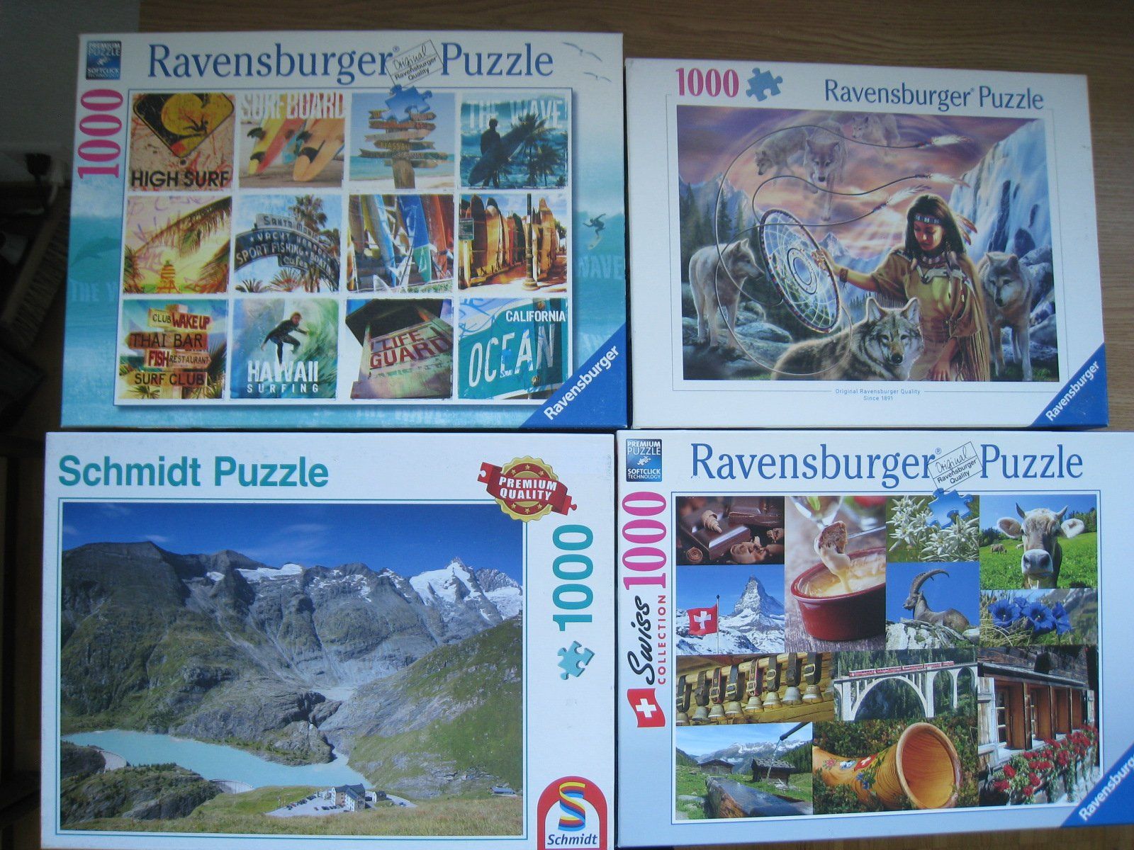 Ravensburger Puzzle: 4 Puzzle à 1000 Teile – Usato da Sutz venduto da martinliliane