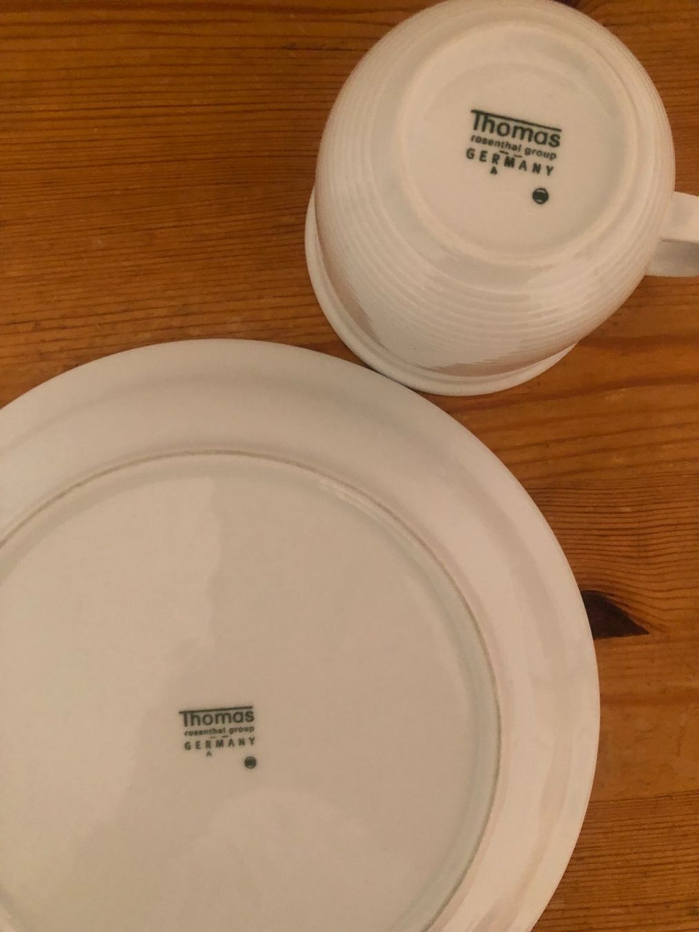 Thomas Piatti: Thomas Trend Desserteller und Kaffeetasse – Usato da Bassersdorf venduto da sammelfloh 2