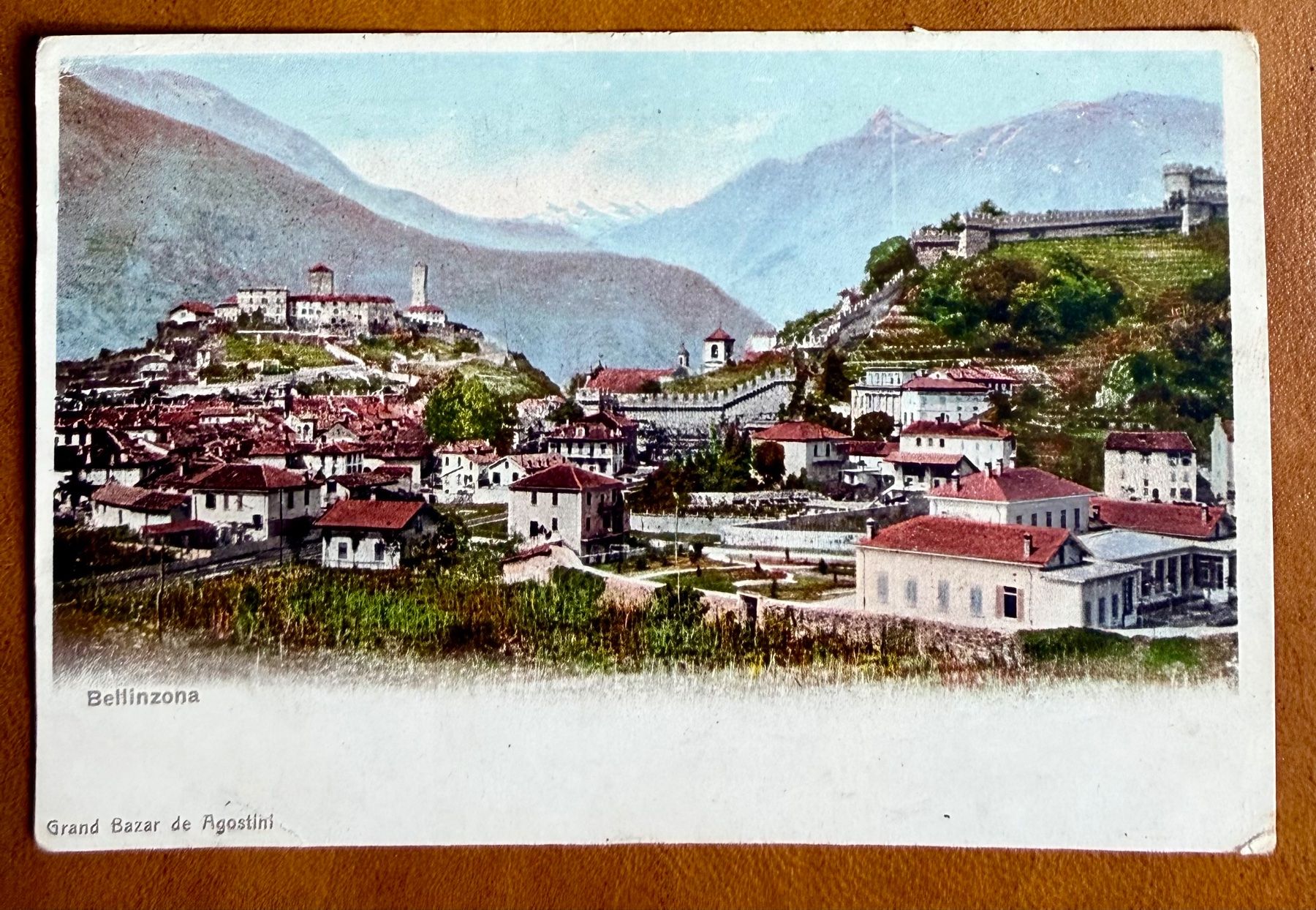 Cartoline postali: Bellinzona - Panorama. Carte ancienne – Usato da Lutry venduto da Ediego