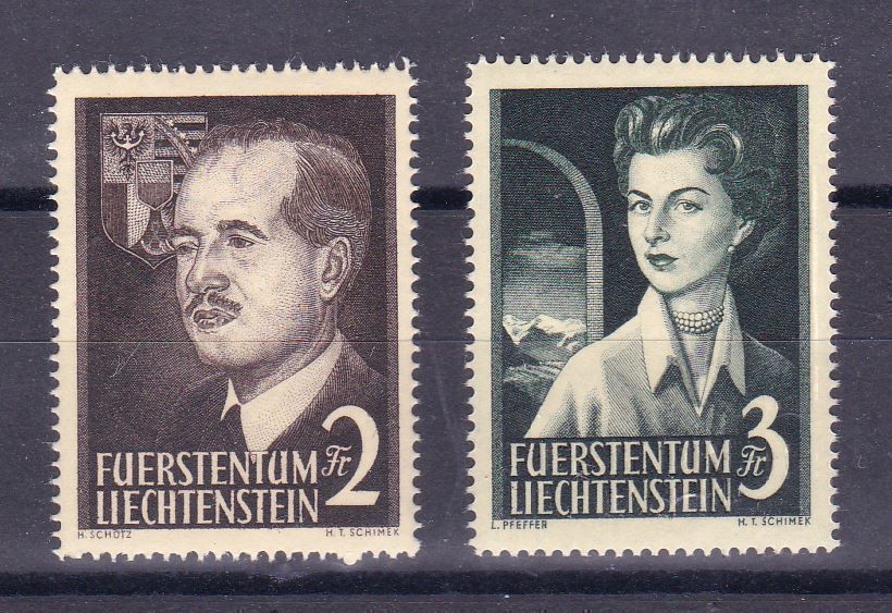 Tutti i francobolli: FL 276-77, postfrische Serie, SBK 300.- – Usato da Wenslingen venduto da riger11