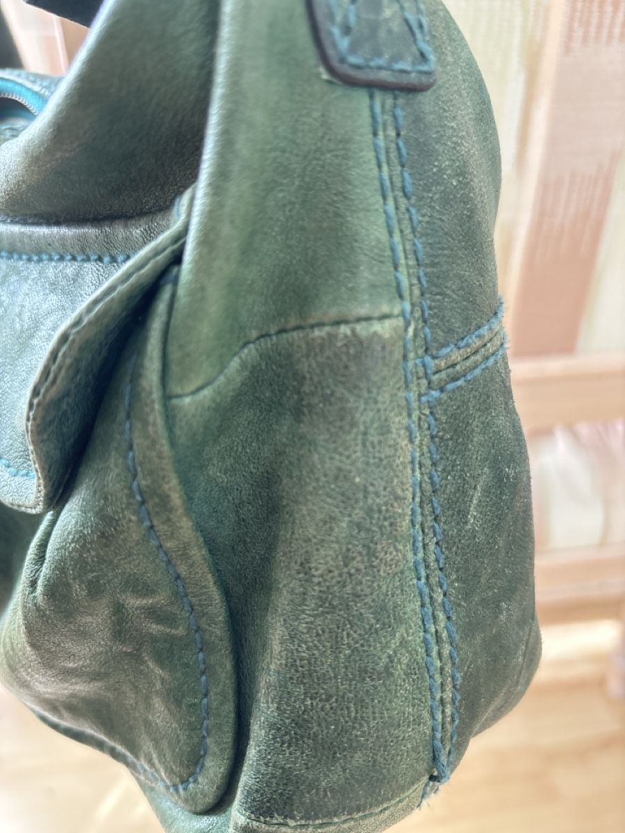 Fossil Borse da donna: Fossil Leder grün – Usato da langenthal venduto da rundholz7 2