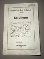 Topographische Karte Solothurn 1936