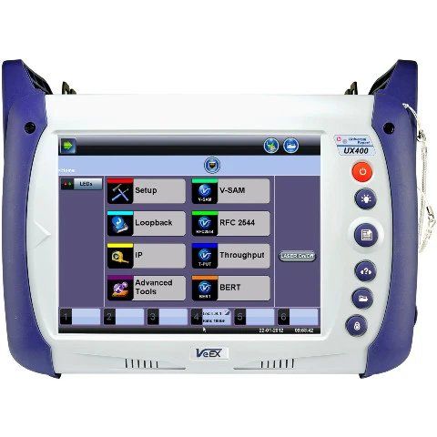 Misurare: VeEX Ethernet Tester UX400 – Usato da Rotkreuz venduto da mesomatic