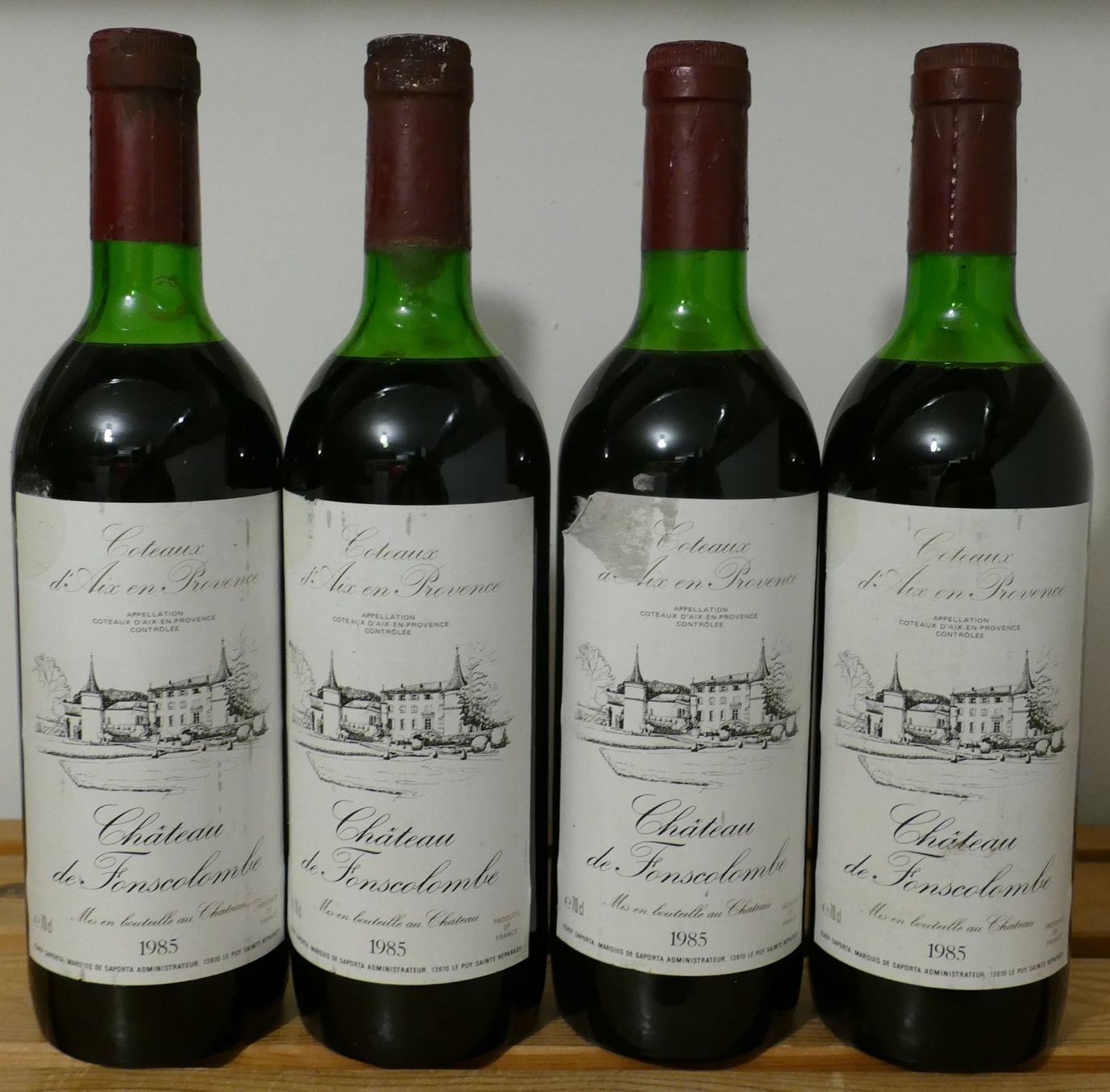 Vino: 4 Fl. Château de Fonscolombe 1985 – Nuovo (secondo la descrizione) da Hochdorf venduto da Sukram58
