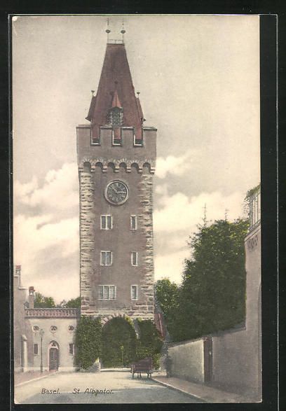 Cartoline postali: AK Basel, St. Albantor – Usato da Berlin venduto da bartko-reher
