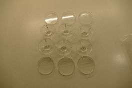 6xtransparent Box d=60mm mit Deckel