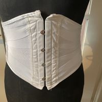 Vintage Rare White Waist Cincher Corset Bodyshaper Eu S-M