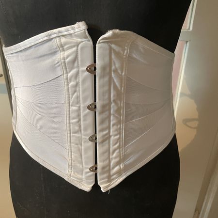 Vintage Rare White Waist Cincher Corset Bodyshaper Eu S-M
